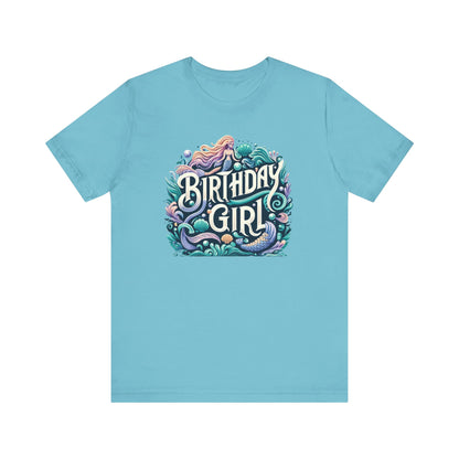 Mermaid Birthday Girl Gift Store Shirt