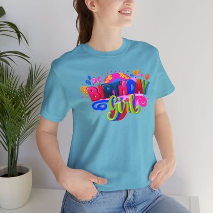 Vibrant Birthday Girl Gift Store Shirt