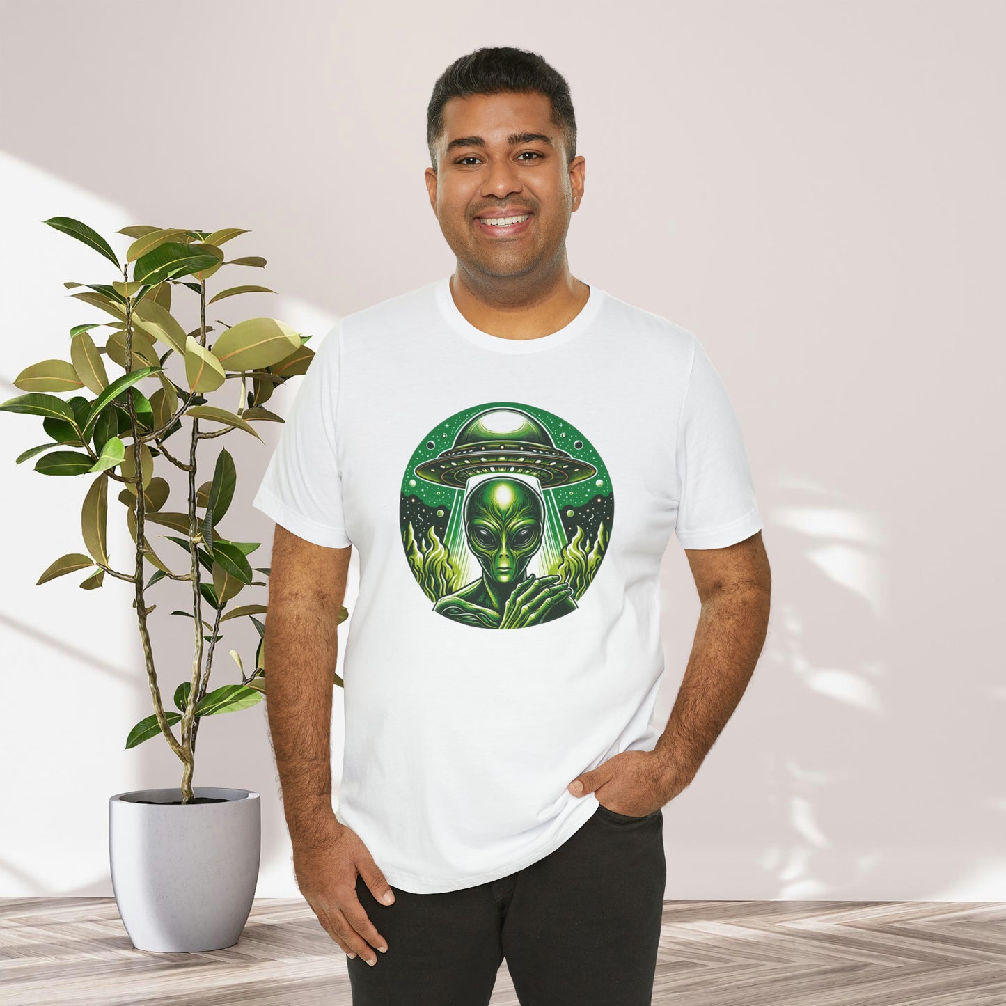 Green Alien Sci-Fi Gift Store Shirt