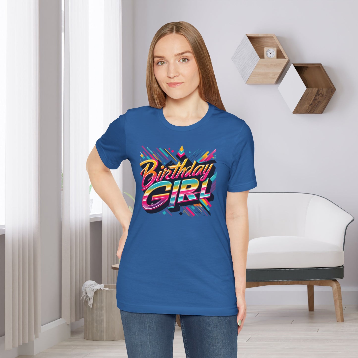 80s Themed Birthday Girl Gift Store Shirt