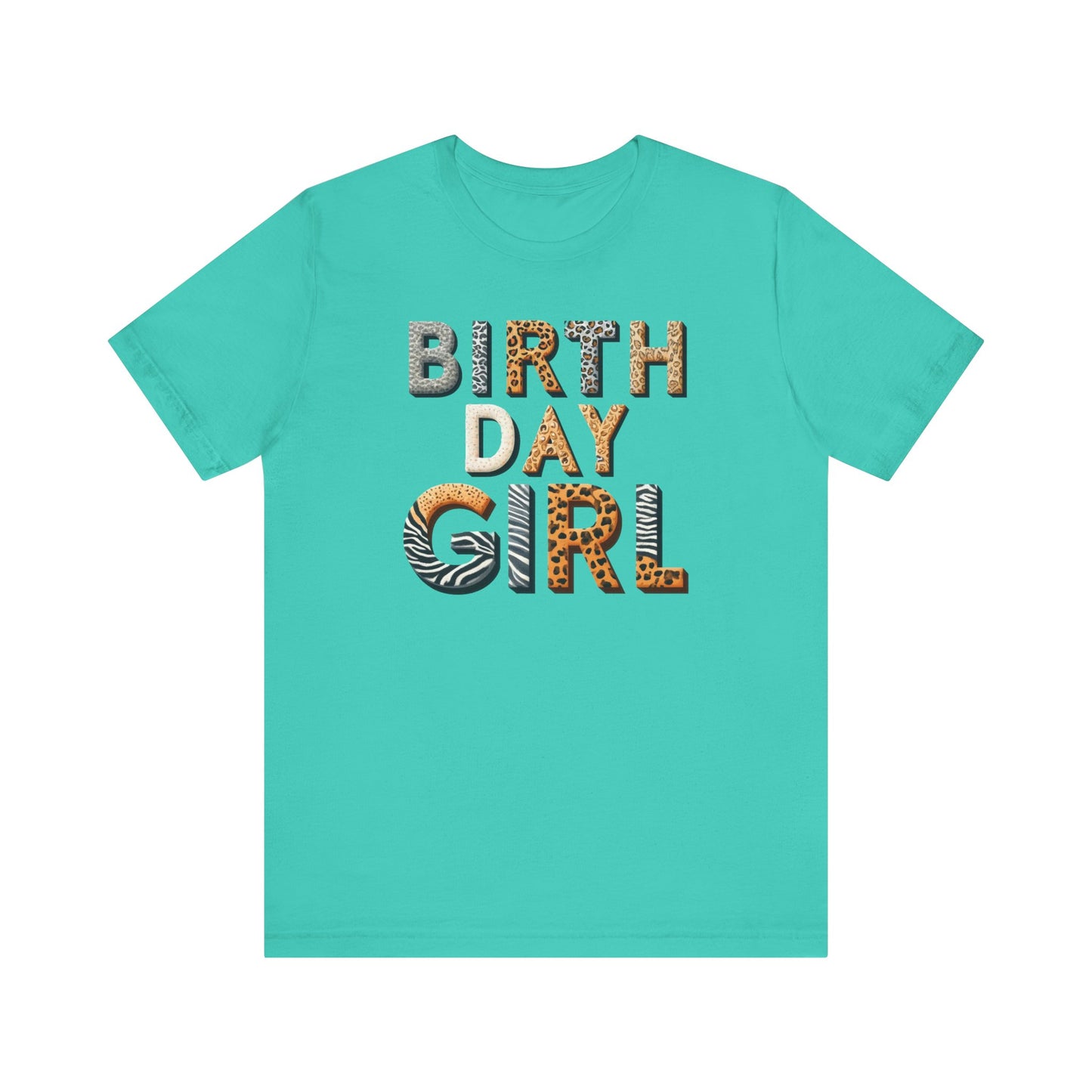 Animal Print Birthday Girl Gift Store Shirt