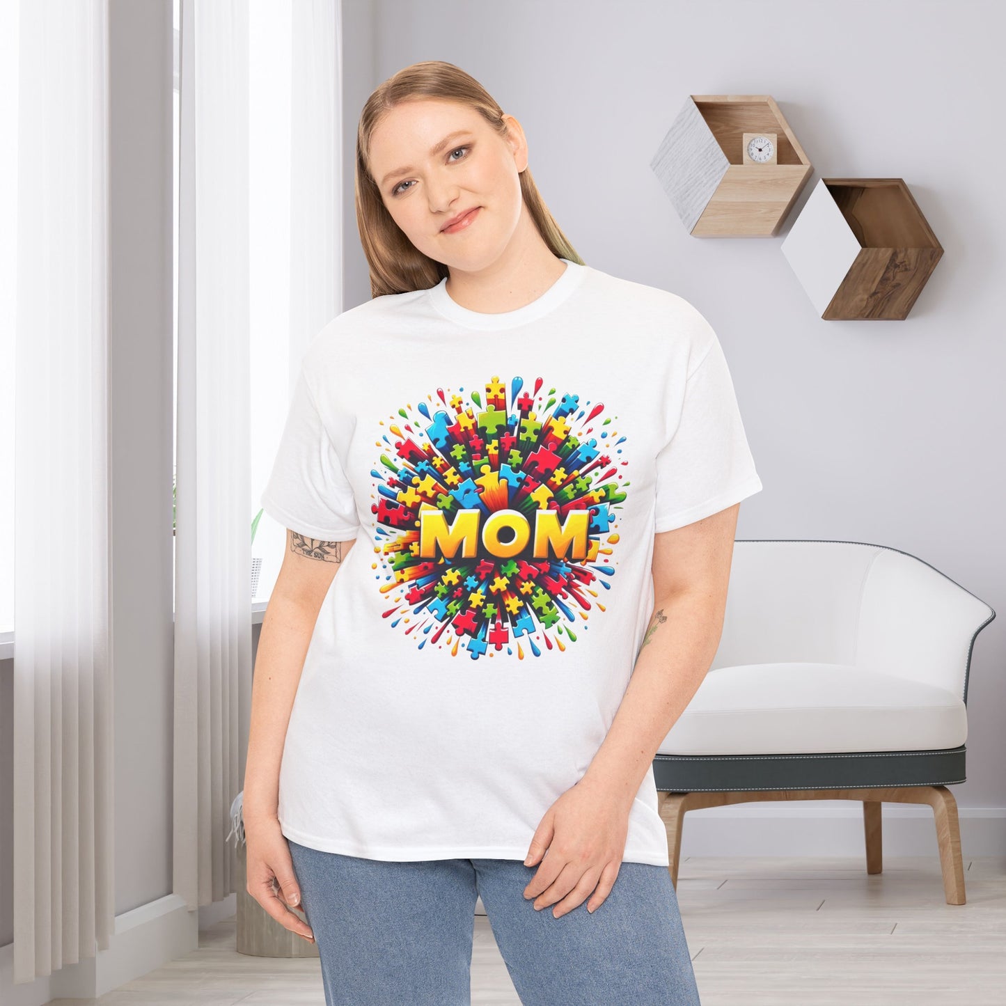 Autism Mom Awareness Gift Store Shirt