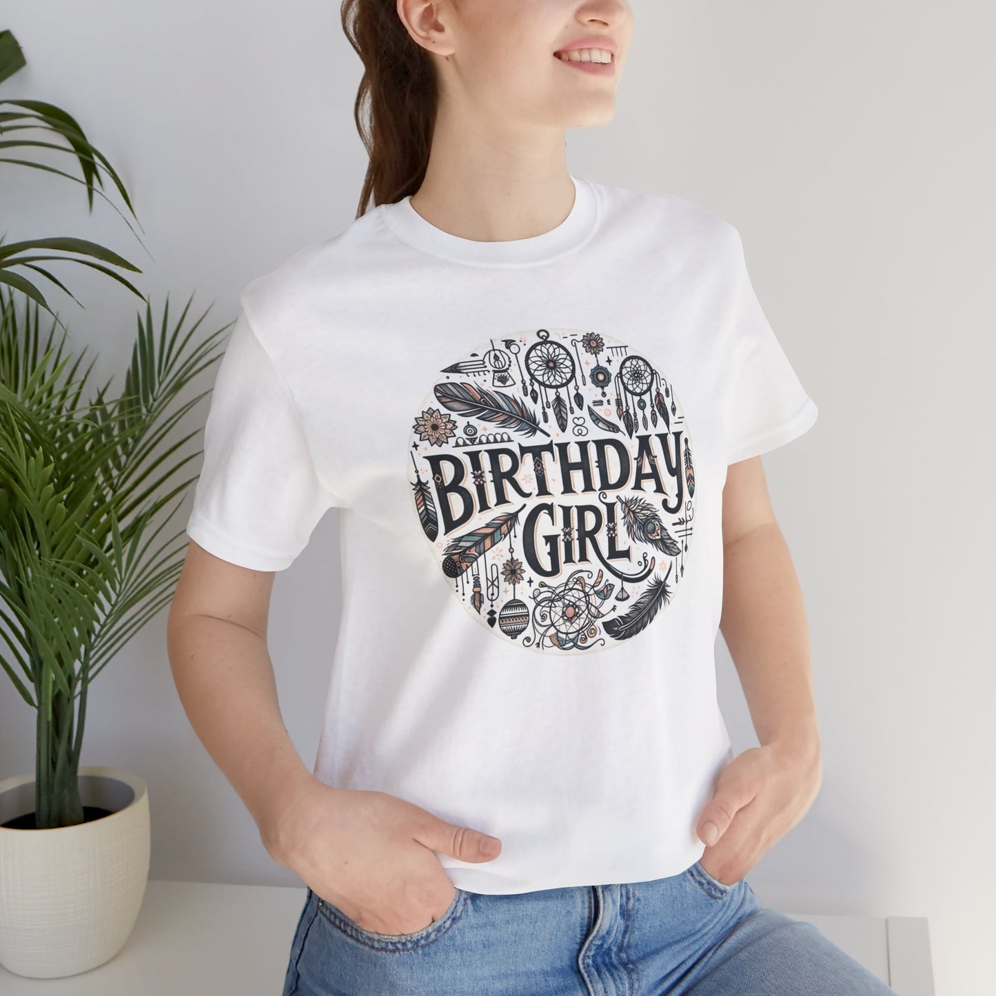 Boho Birthday Girl Gift Store Shirt