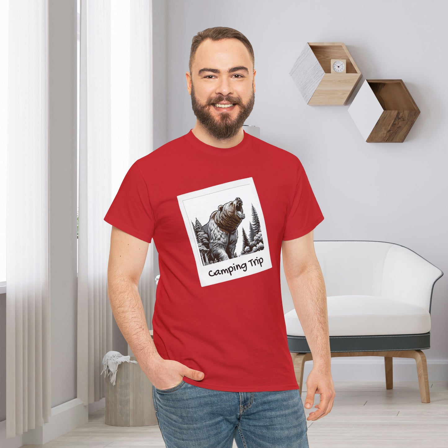 Grizzly Bear Camping Trip Gift Store Shirt