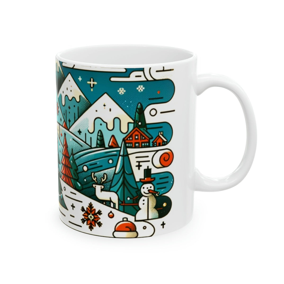 Christmas Winter Scene Gift Store Mug