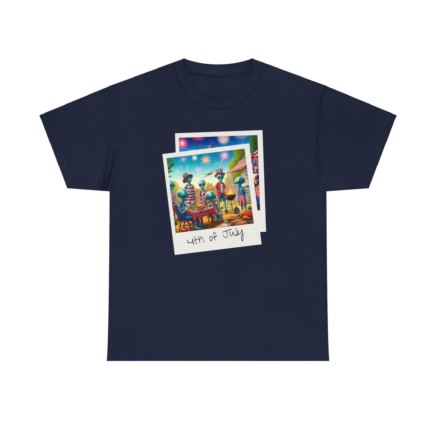 Sci-Fi 4th of July Photo Gift Store Shirt