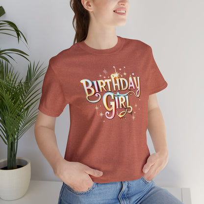 Glowing Birthday Girl Gift Store Shirt