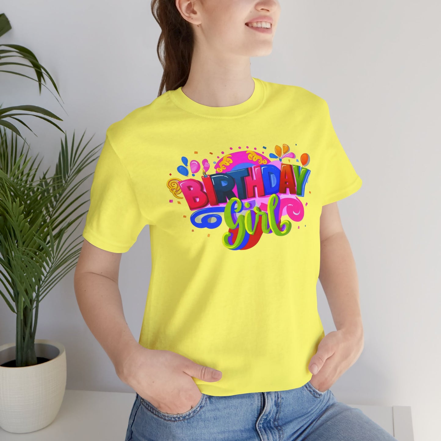 Vibrant Birthday Girl Gift Store Shirt