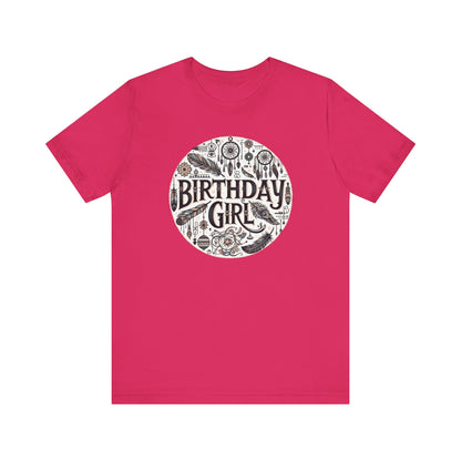 Boho Birthday Girl Gift Store Shirt