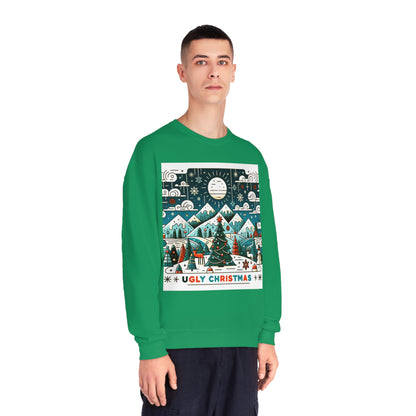 Ugly Christmas Gift Store Sweater Blue