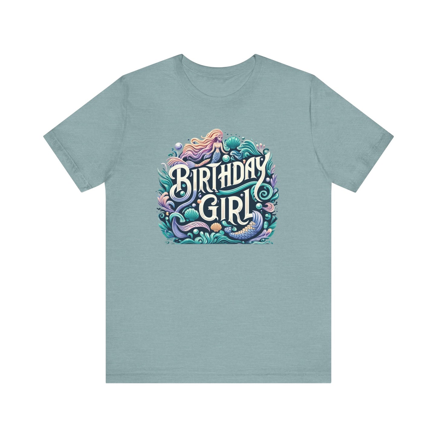 Mermaid Birthday Girl Gift Store Shirt