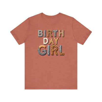 Animal Print Birthday Girl Gift Store Shirt