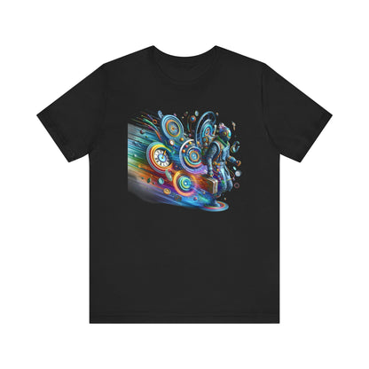 Colorful Time Traveler Sci-Fi Gift Store Shirt