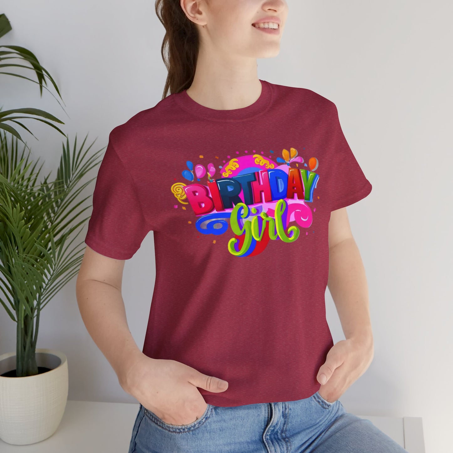 Vibrant Birthday Girl Gift Store Shirt