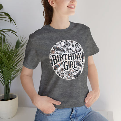 Boho Birthday Girl Gift Store Shirt