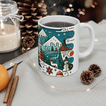 Christmas Winter Scene Gift Store Mug