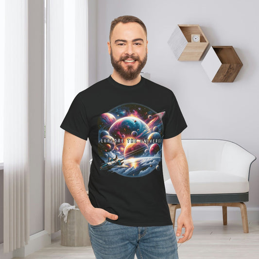 Explore The Universe Sci-Fi Gift Store Shirt Black