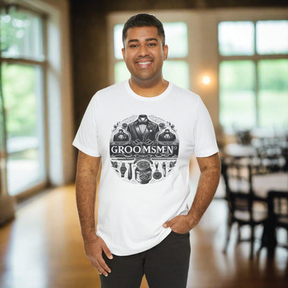 Groomsmen Rehearsal Dinner Wedding Gift Shirt White