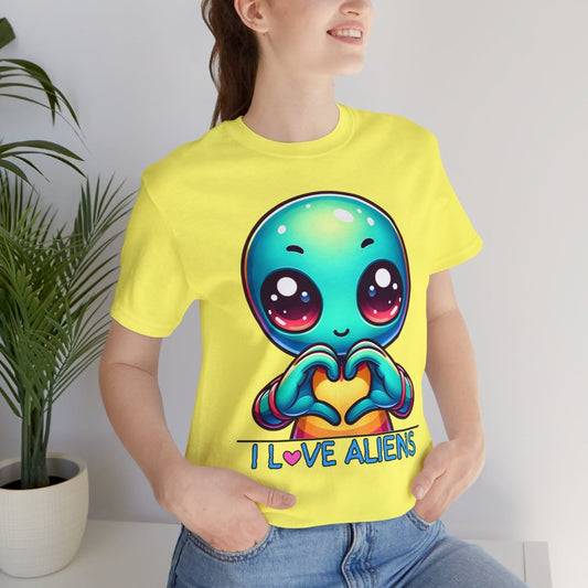 I Love Cute Aliens Gift Store Shirt