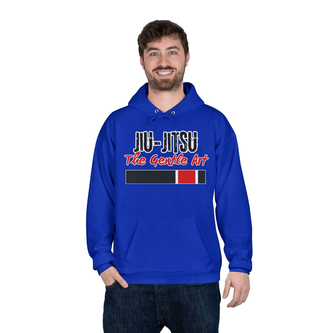 Jiu Jitsu Gift Store Hoodie Blue Mens