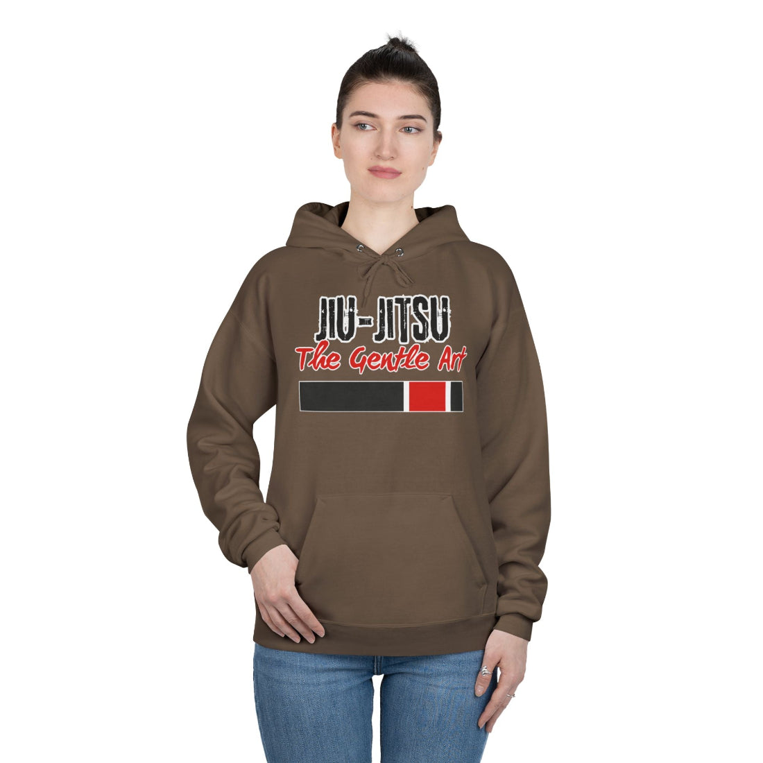 Jiu Jitsu Gift Store Hoodie Brown Womens