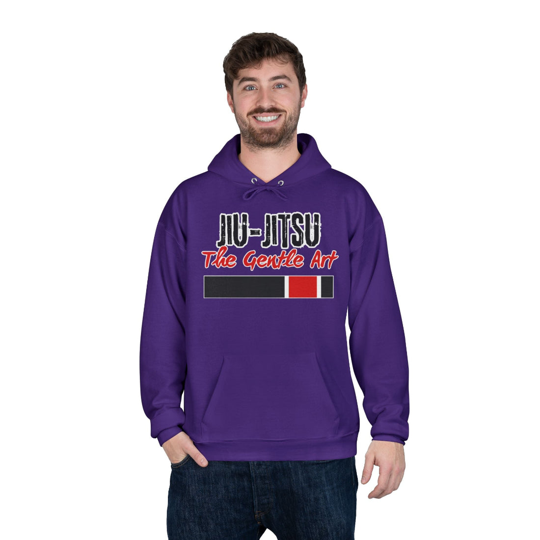 Jiu Jitsu Gift Store Hoodie Purple Mens