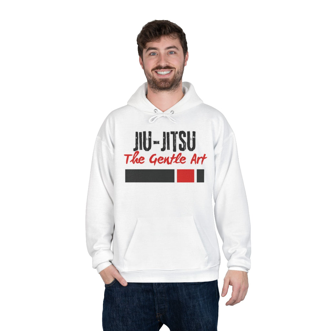 Jiu Jitsu Gift Store Hoodie White Mens