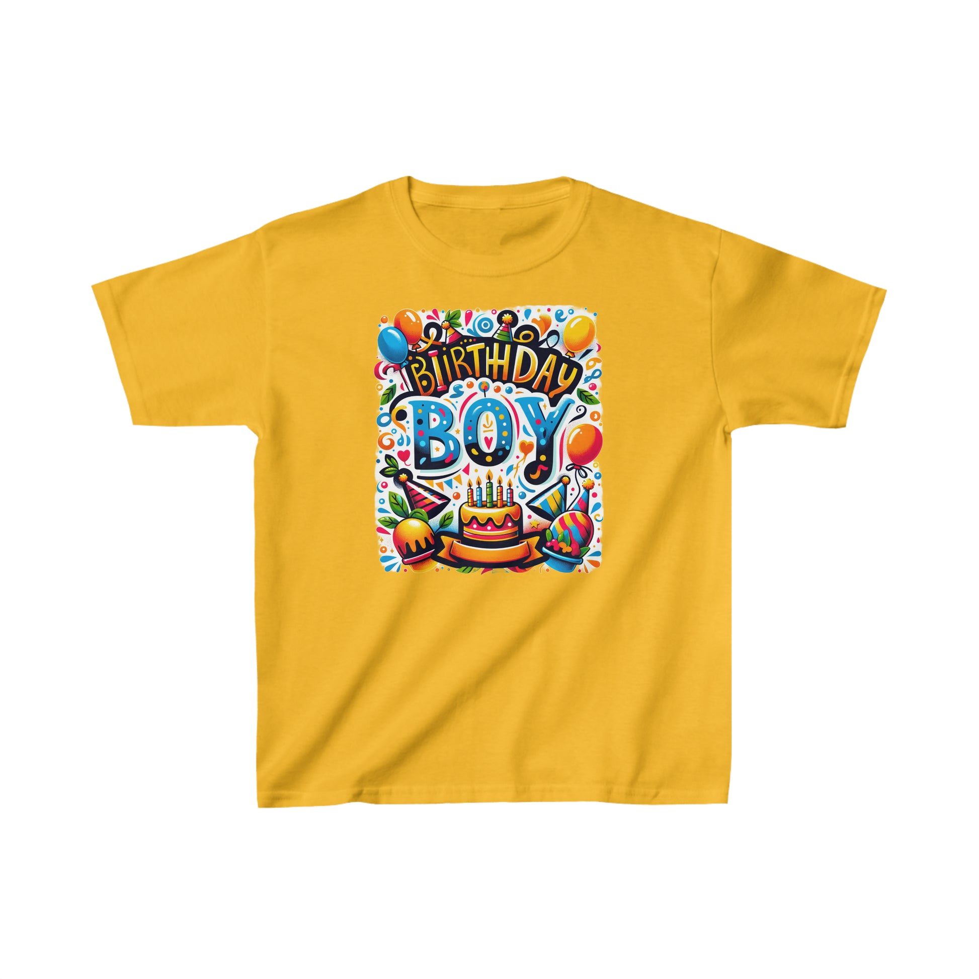 Kids Birthday Shirt Yellow