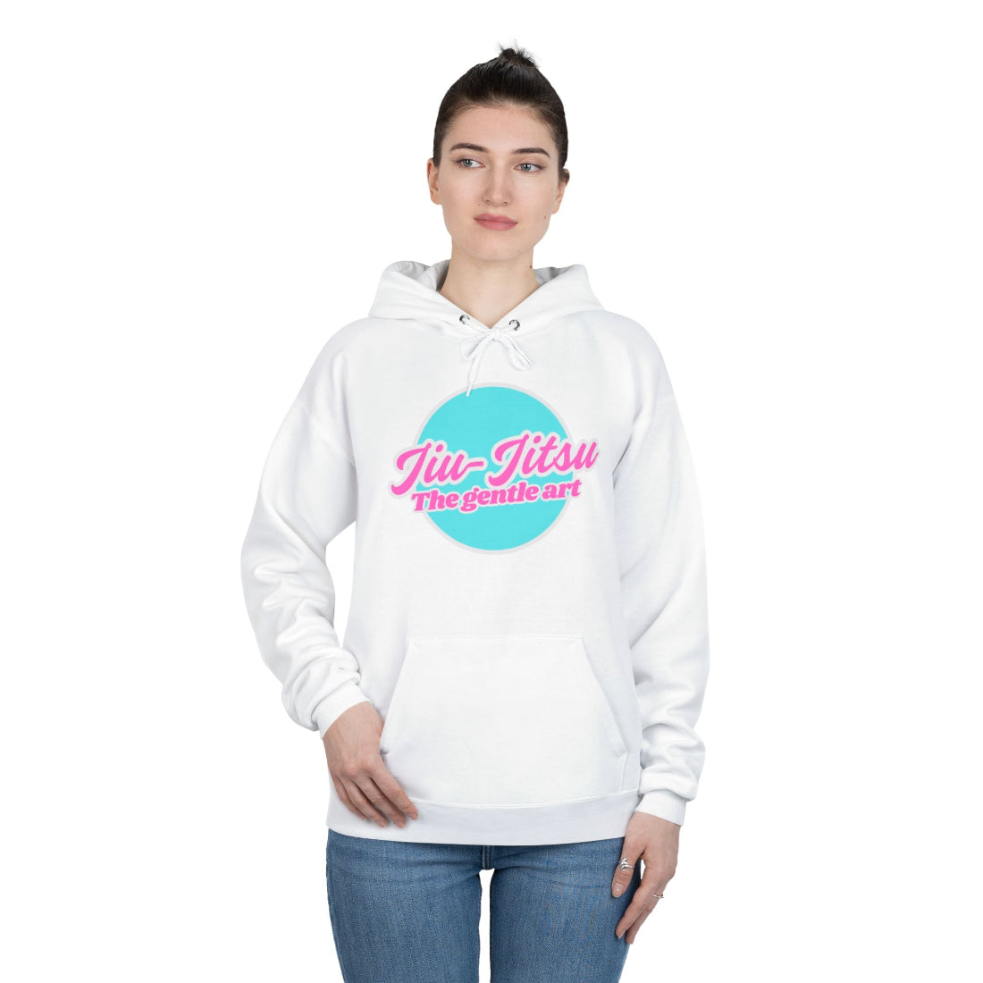 Pink Women's Jiu-Jitsu Hoodie White