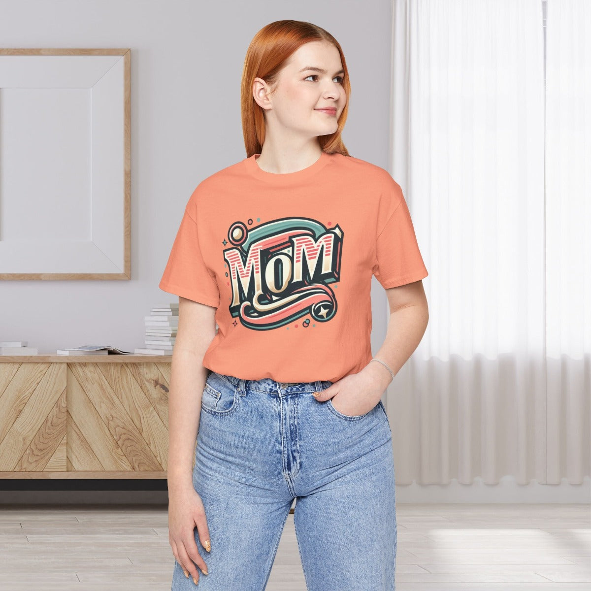 Retro Mom Gift Shirt Sunset